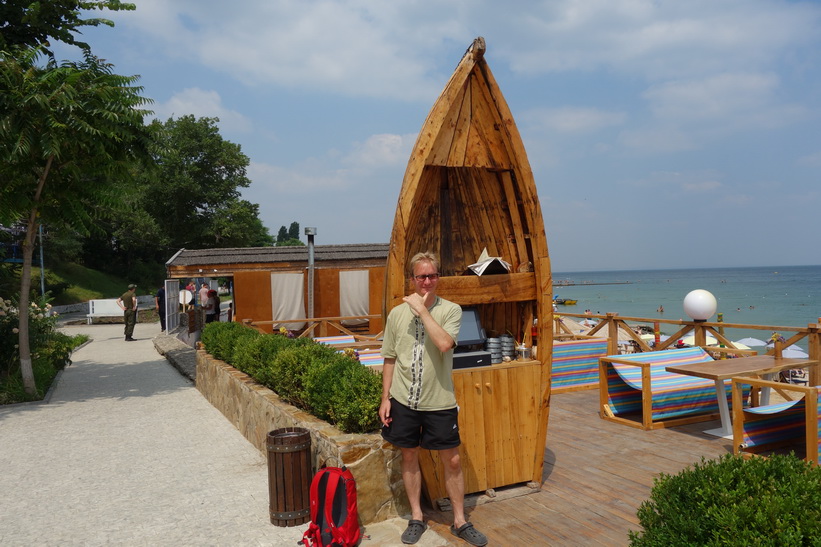 Stefan på Otrada beach, Odessa.