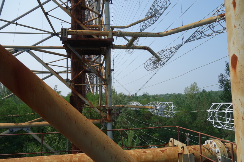 Uppe på andra våningen på The Russian Woodpecker.