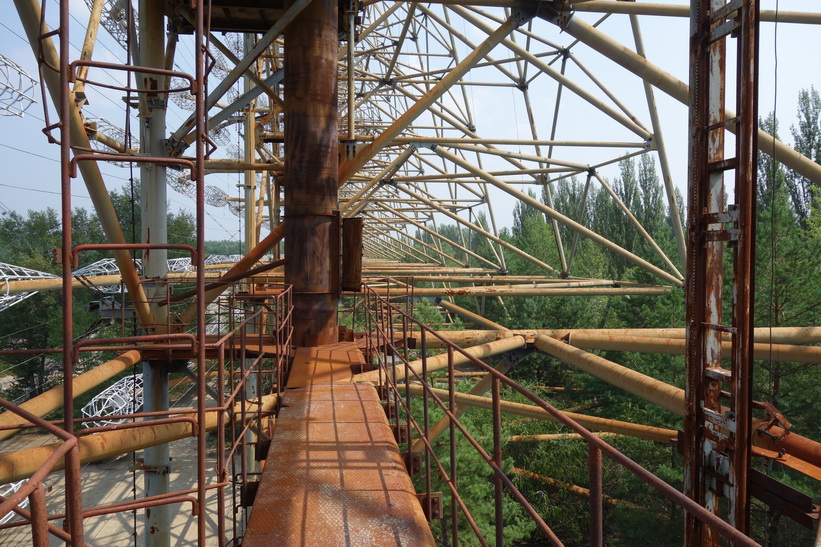 Uppe på andra våningen på The Russian Woodpecker.