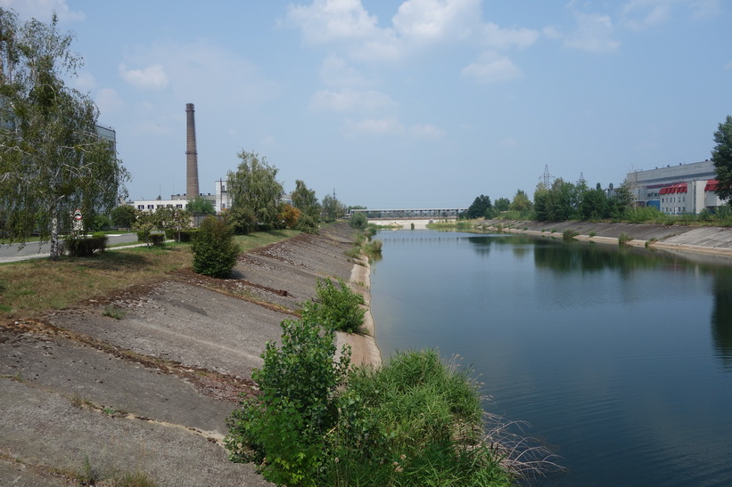 Kanalen närmast kärnkraftverket, Tjernobyl.