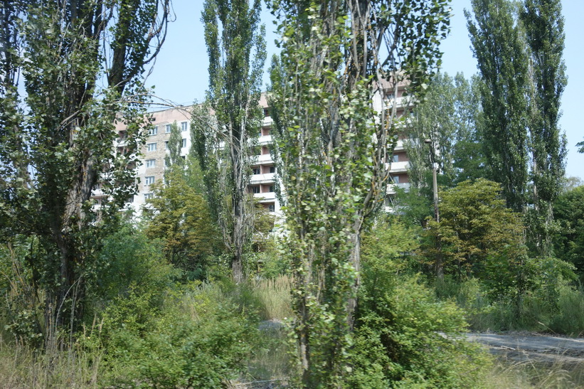 Öde bostadshus, Pripyat.