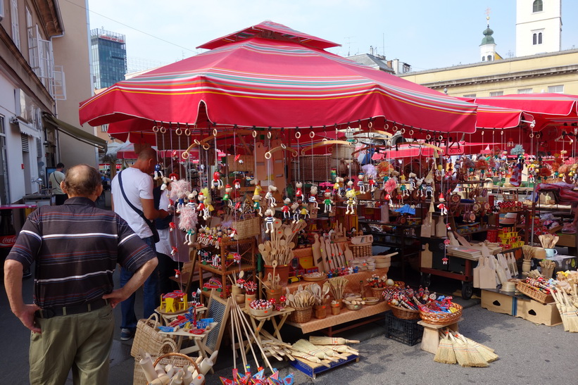 Dolac-marknaden, Zagreb.