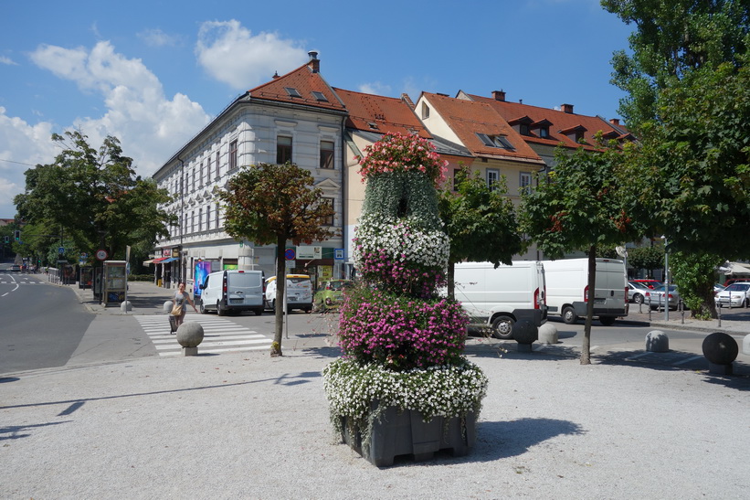 Levstikov trg, gamla staden, Ljubljana.