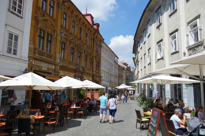 Stari trg, gamla staden, Ljubljana.