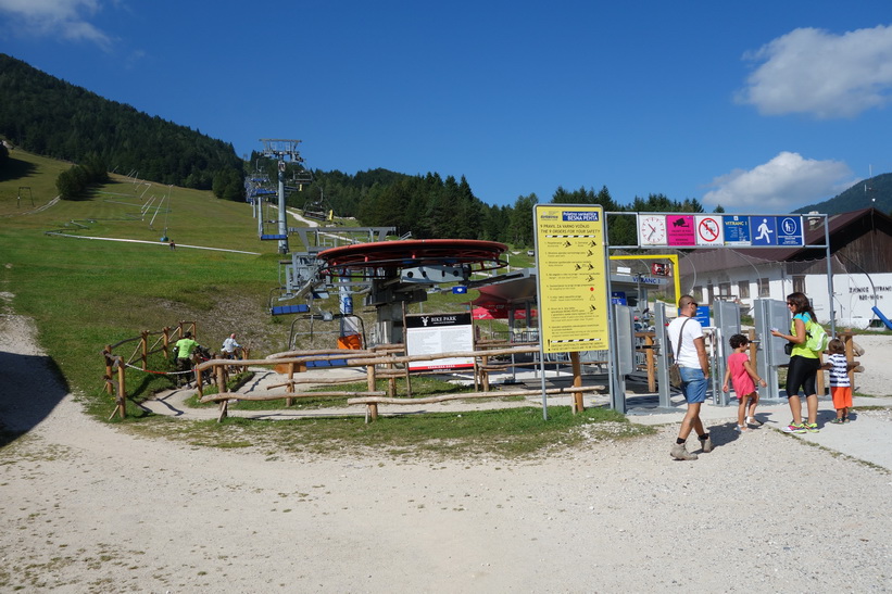 Vid starten på min vandring från Kranjska Gora upp till Ciprnik.