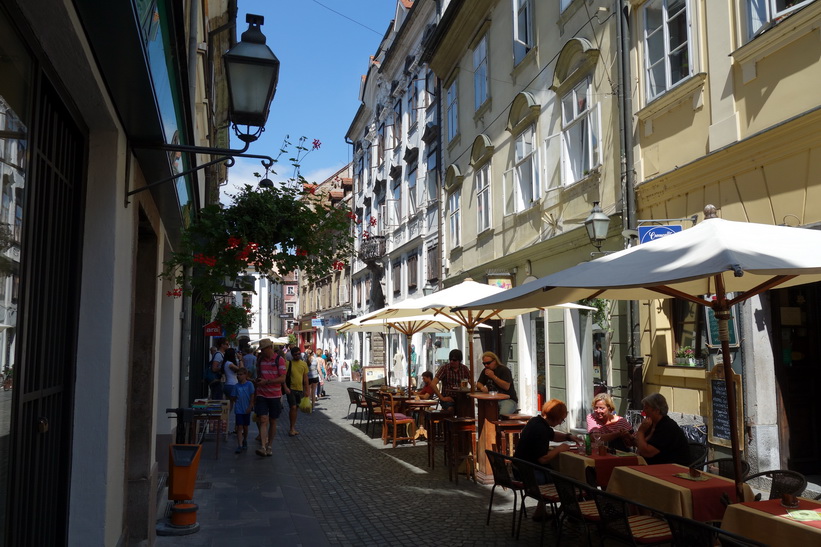 Stari trg, gamla staden, Ljubljana.