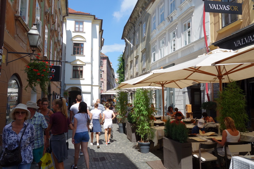 Stari trg, gamla staden, Ljubljana.