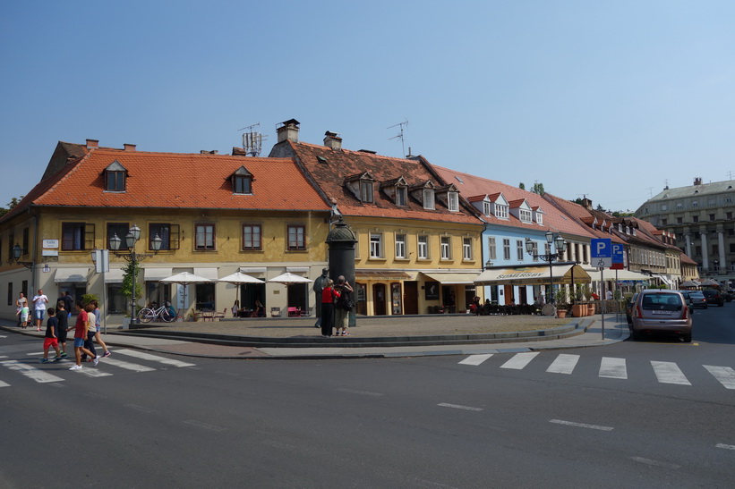 Gatuscen i centrala Zagreb.