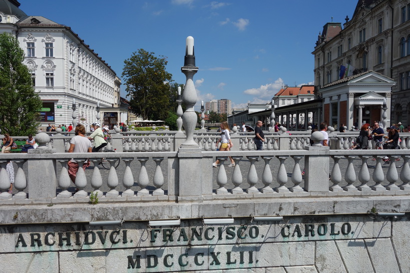 Tromostovje (Triple bridge), gamla staden, Ljubljana.