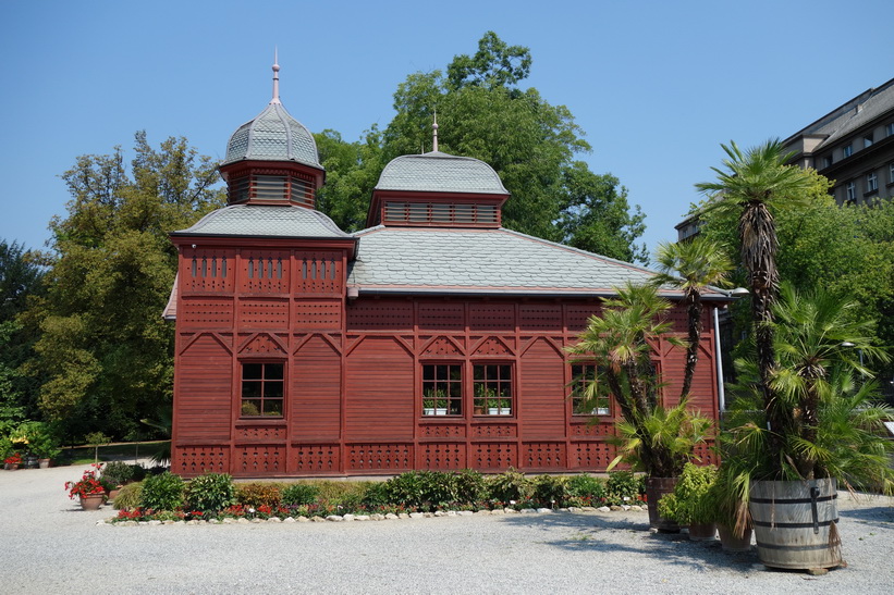 Botaniska trädgården i Zagreb.