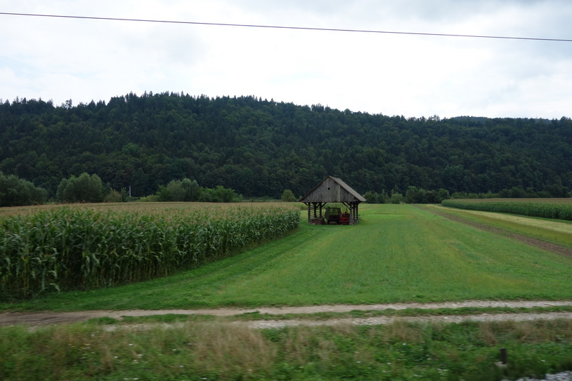 Någonstans ute på den slovenska landsbygden.
