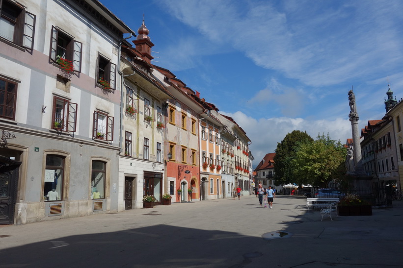 Vackra medeltida Škofja Loka.