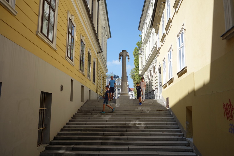 Trappa i centrala Ljubljana.