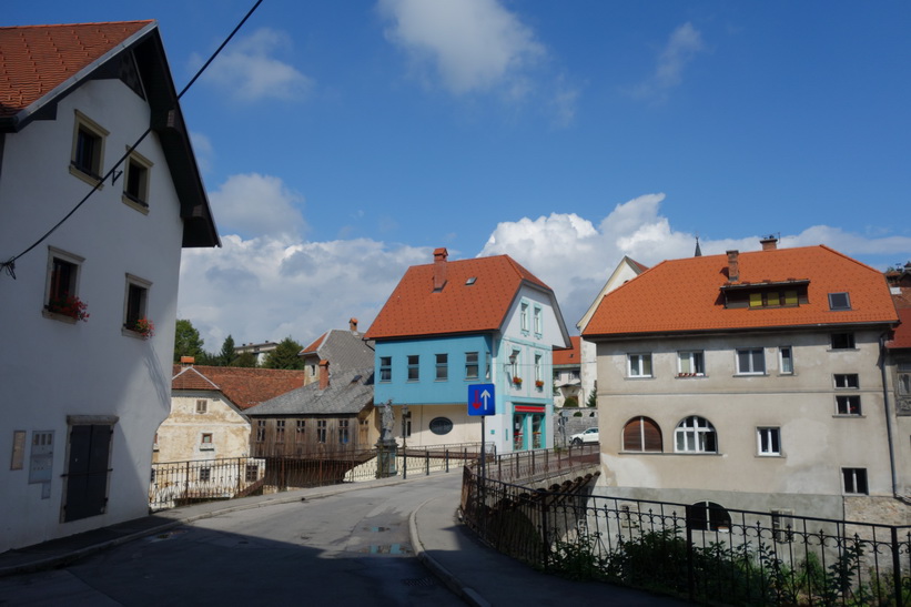 Vackra medeltida Škofja Loka.