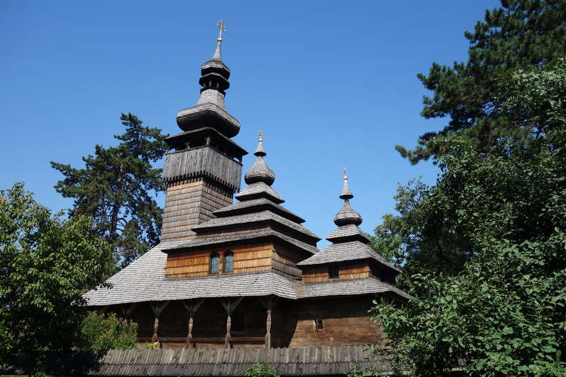 St Michael's wooden church, Museum of Folk Architecture, Uzhhorod.