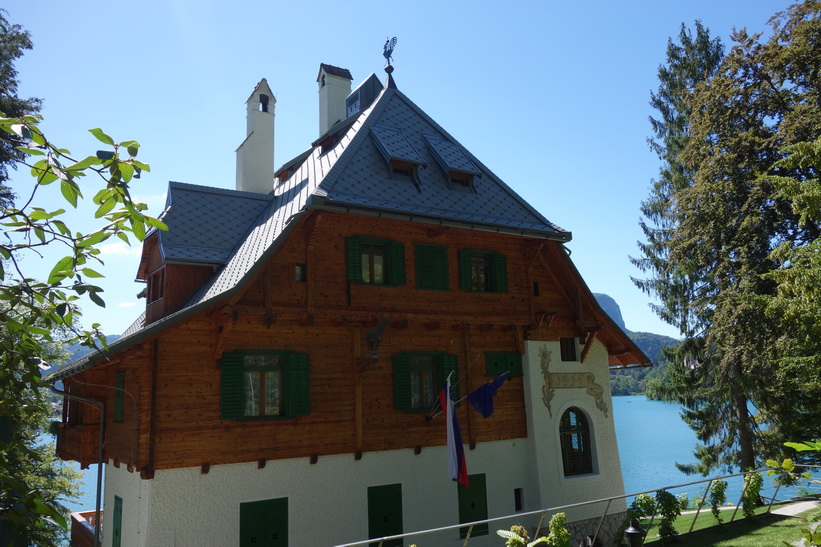 Vacker arkitektur vid Lake Bled, Bled.