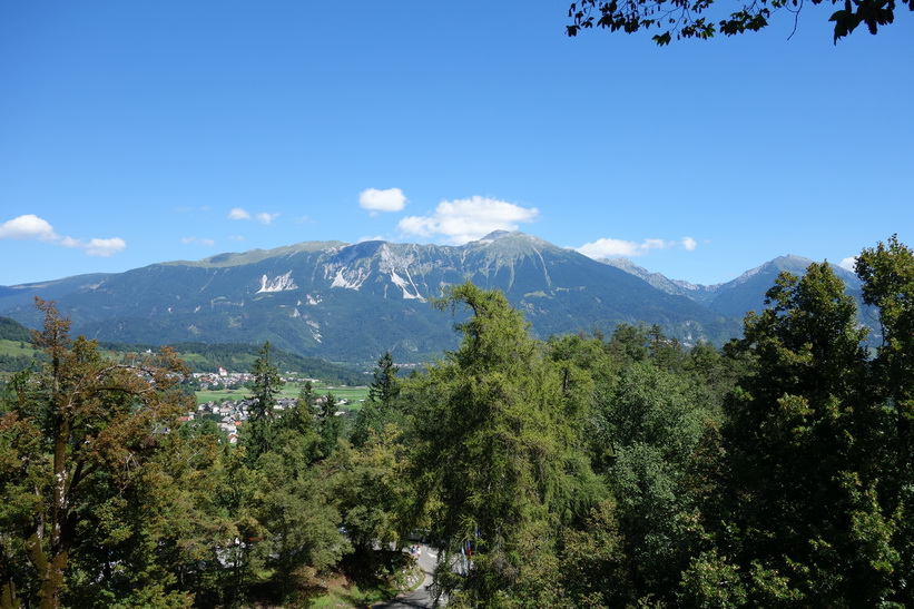 Utsikt över Bled från Bled castle.