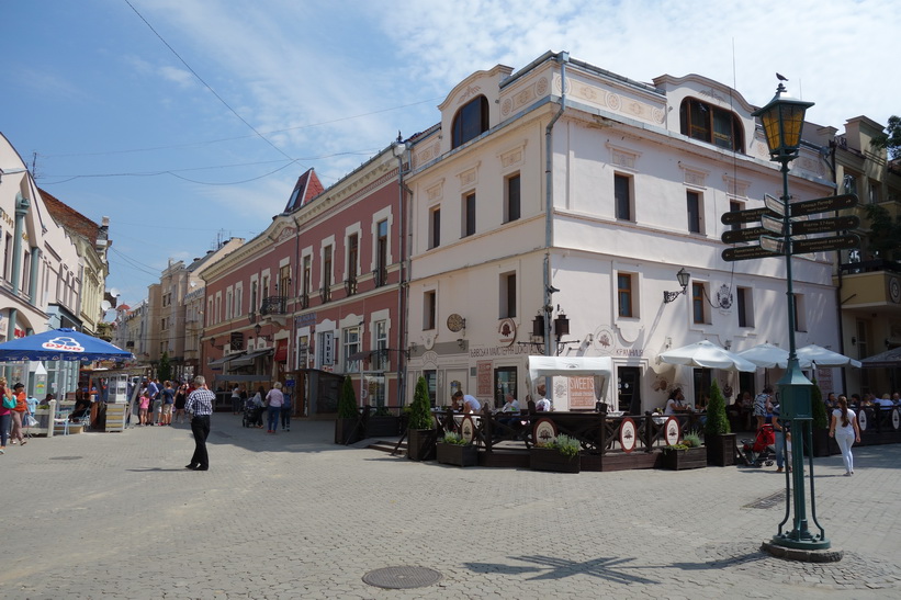 Gågata i centrala Uzhhorod.