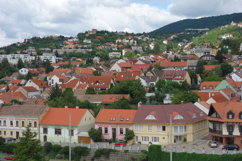 Utsikten från klocktornet, Basilica of St Peter, Pécs.