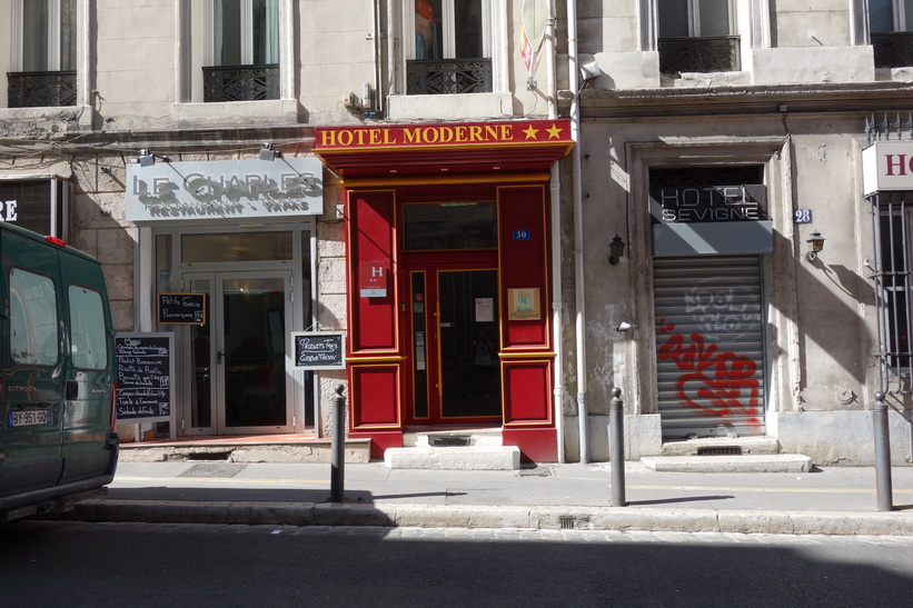 Hotel Moderne, mitt boende i Marseille.