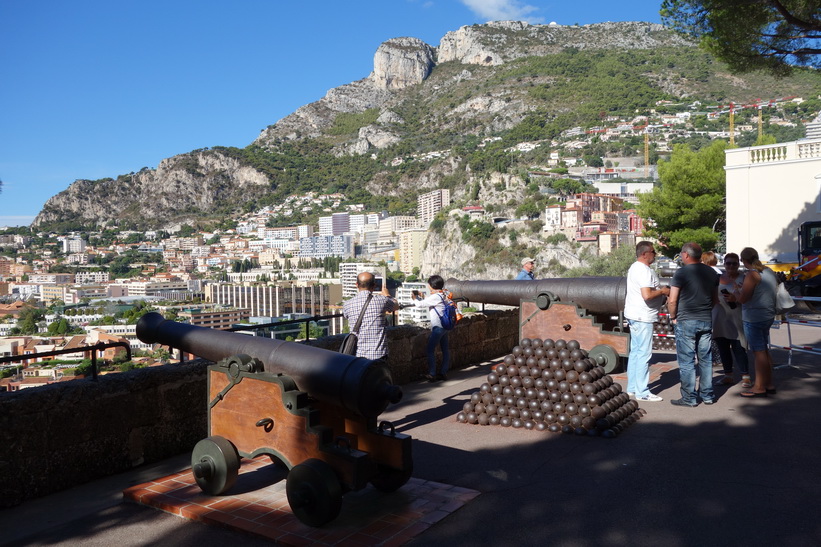 Området vid prinspalatset, Monaco.