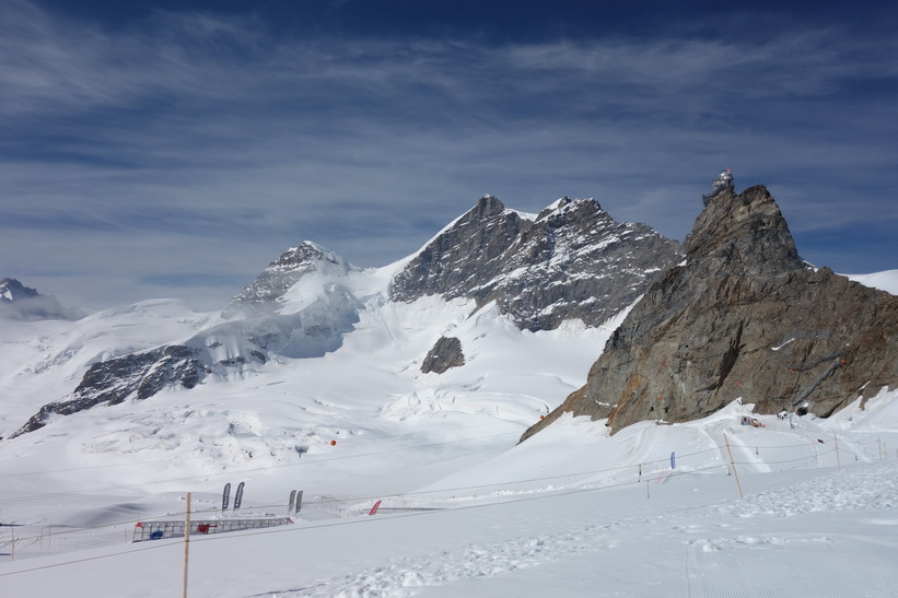 Jungfrau och Sphinxen, promenaden från Jungfraujoch till Mönchsjochhütte.