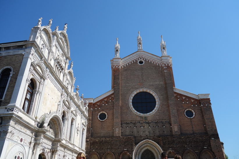 Del av Basilica dei Santi Giovanni e Paolo, Venedig.