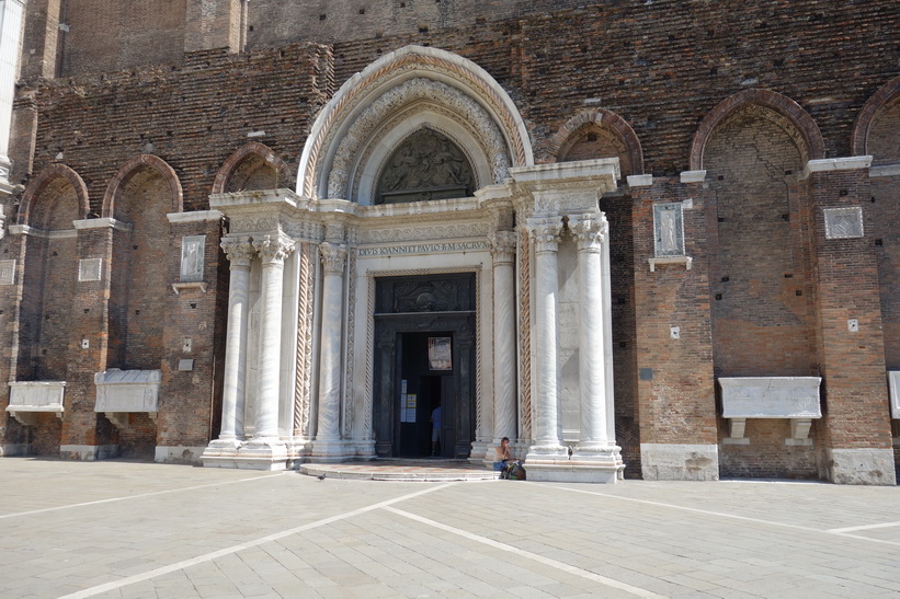 Del av Basilica dei Santi Giovanni e Paolo, Venedig.