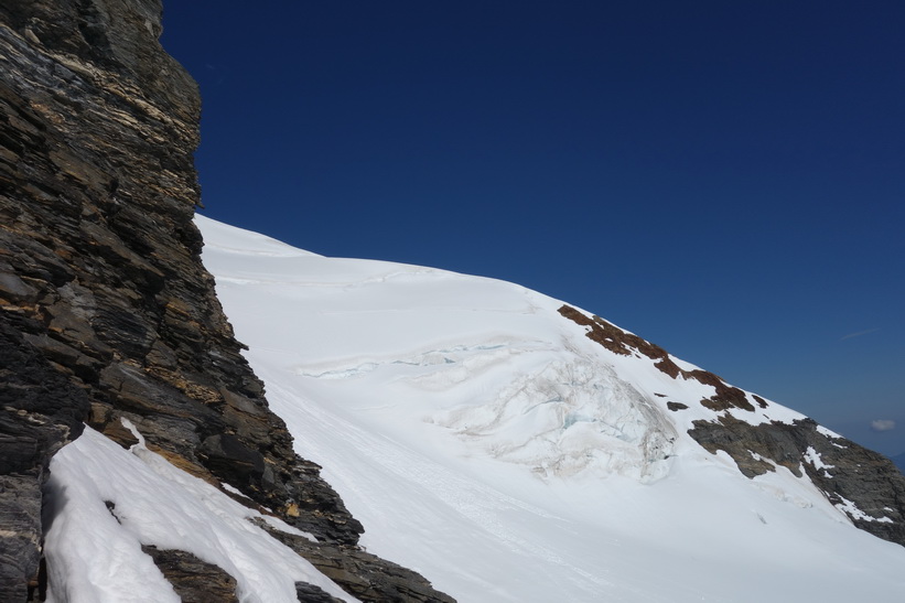 Utsikten från Mönchsjochhütte.