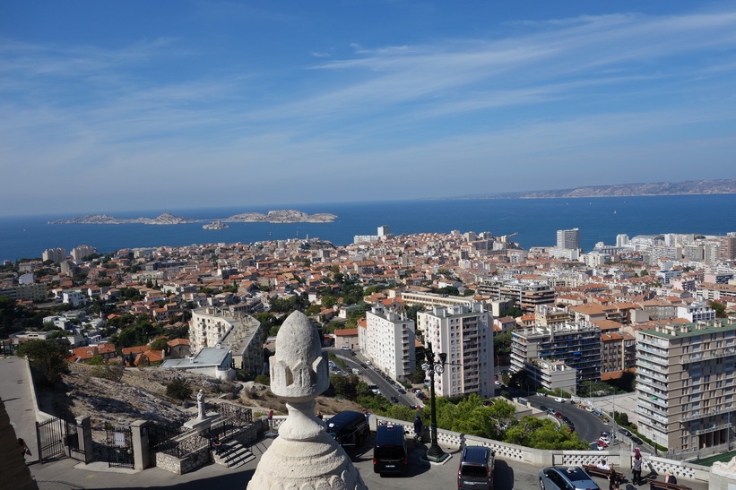 Utsikten från Basilique Notre-Dame de la Garde, Marseille.