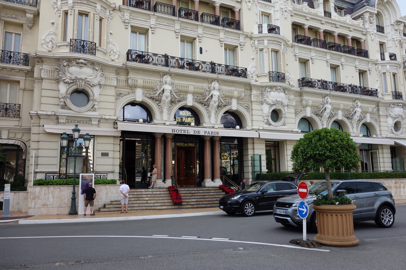 Hotel de Paris vid Casino Monte-Carlo, Monaco.