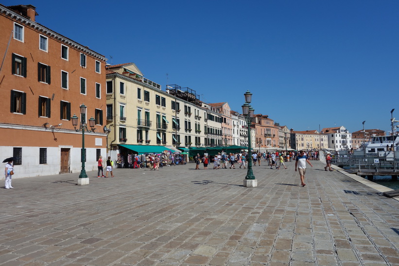 Arkitekturen längs Riva degli Schiavoni, Venedig.