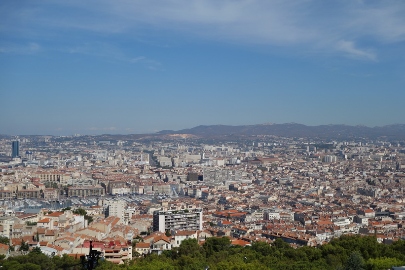 Utsikten från Basilique Notre-Dame de la Garde, Marseille.