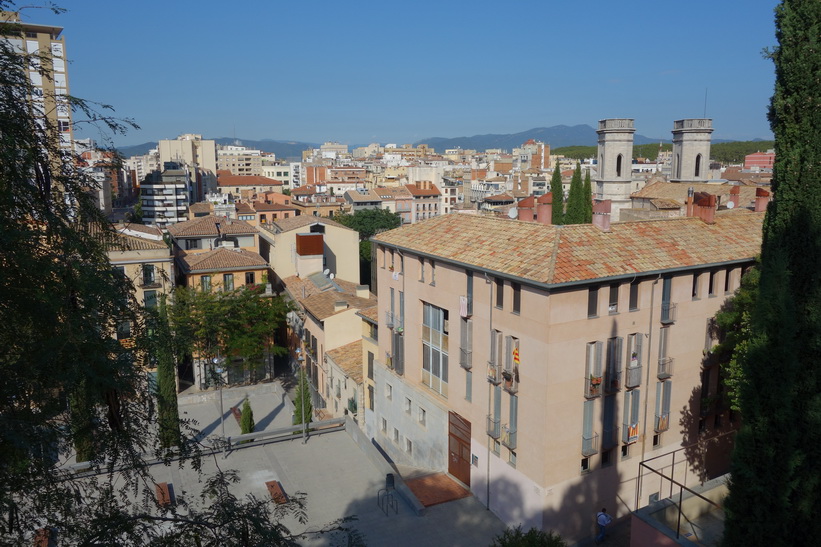Utsikt över Girona från stadsmuren.