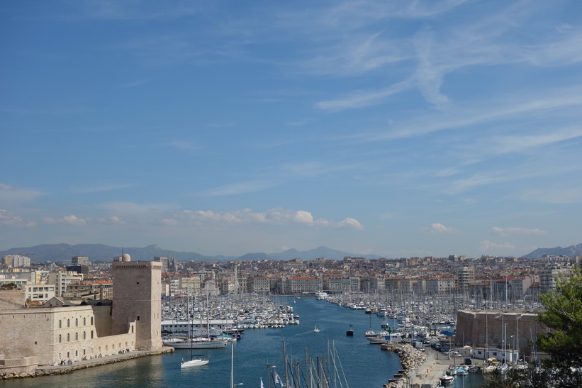 Hamnen (old port) i Marseille.