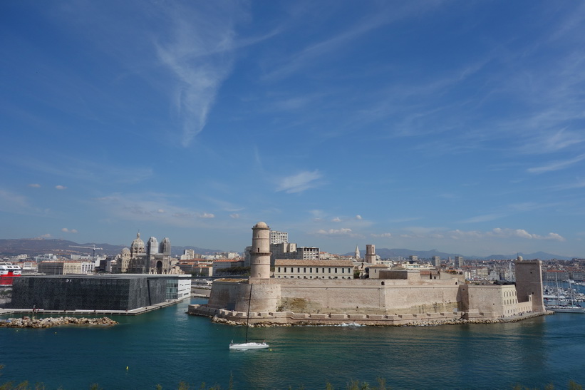 Fort Saint-Jean vid hamninloppet i Marseille.