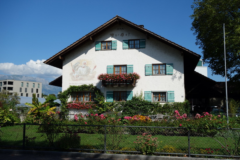 Vackert hus i centrala Vaduz.