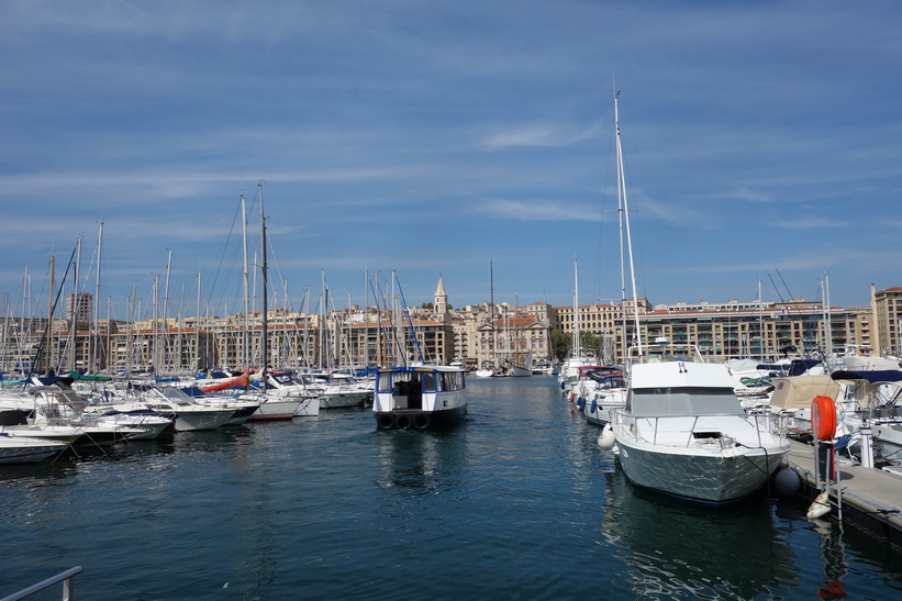 Hamnen (old port) i Marseille.