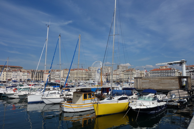 Hamnen (old port) i Marseille.