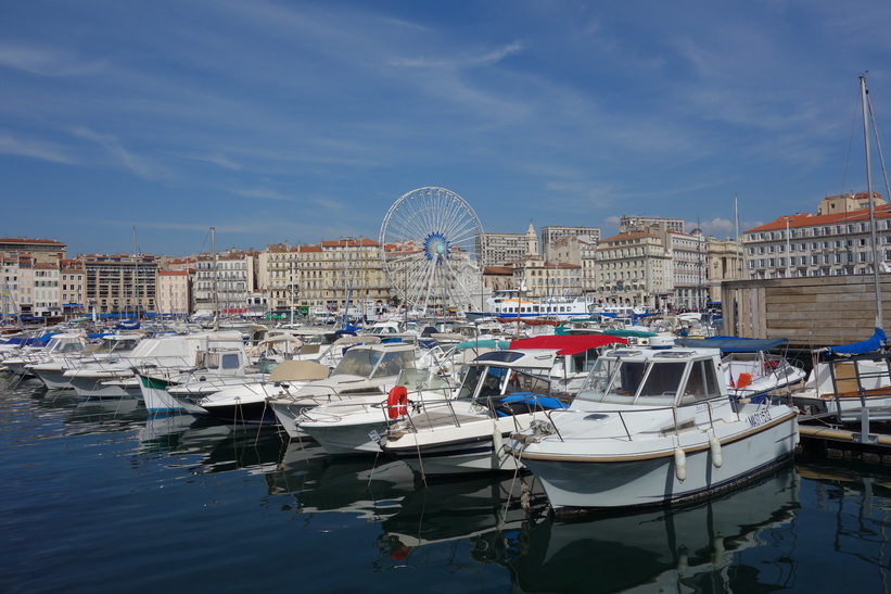 Hamnen (old port) i Marseille.