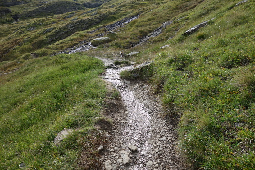 Den långa vandringen från Bachsee (2265 m.ö.h.) hela vägen ner till Grindelwald (1034 m.ö.h.).