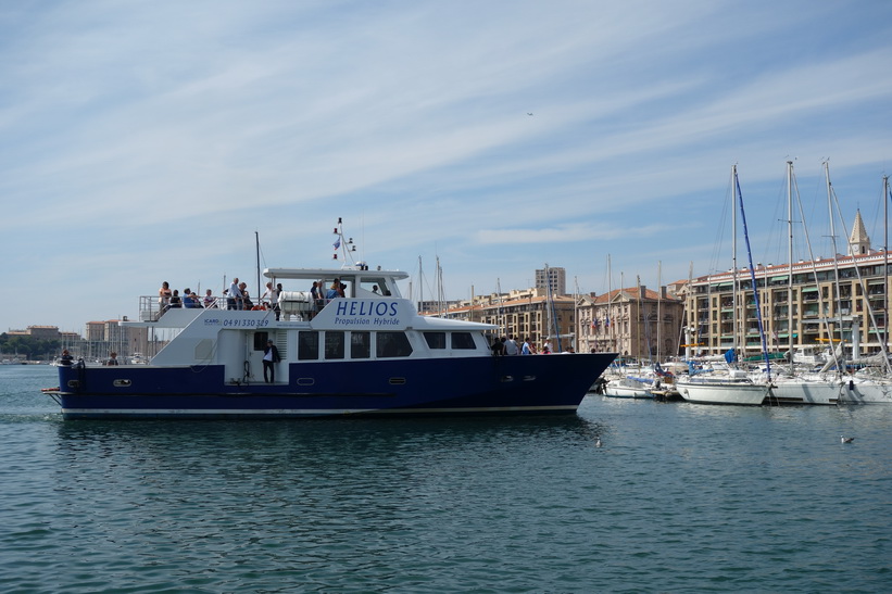 Hamnen (old port) i Marseille.