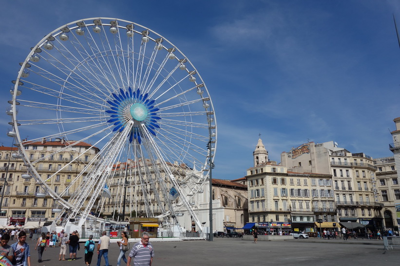 Pariserhjulet i hamnen i Marseille.