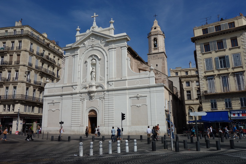 Église Saint-Ferréol vid hamnen i Marseille.