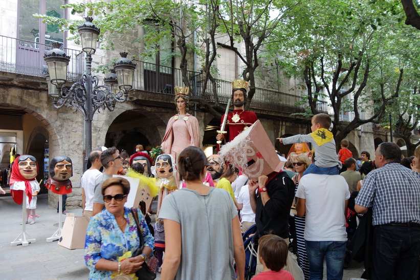 Giganternas parad, Girona.