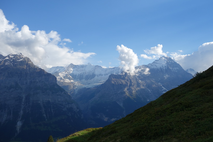 Den långa vandringen från Bachsee (2265 m.ö.h.) hela vägen ner till Grindelwald (1034 m.ö.h.).