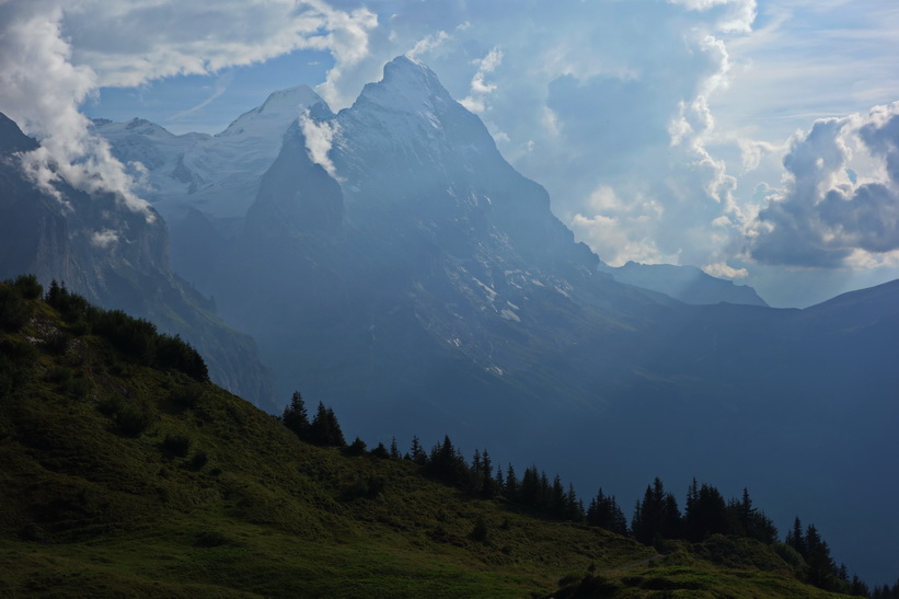 Eiger sedd från Grosse Scheidegg.