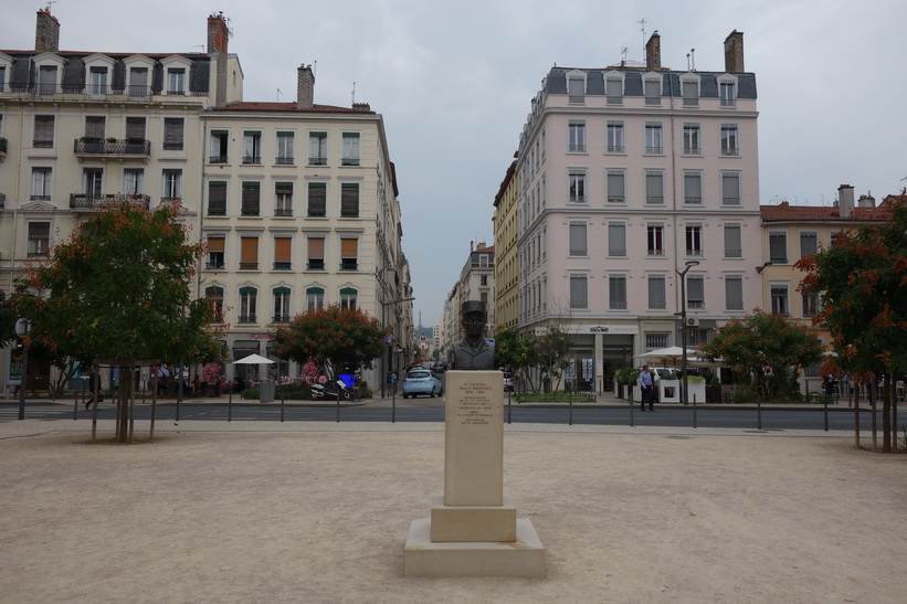 Vacker i arkitektur i centrala Lyon.