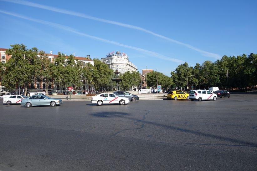 Rondellen vid Atocha-stationen i centrala Madrid.