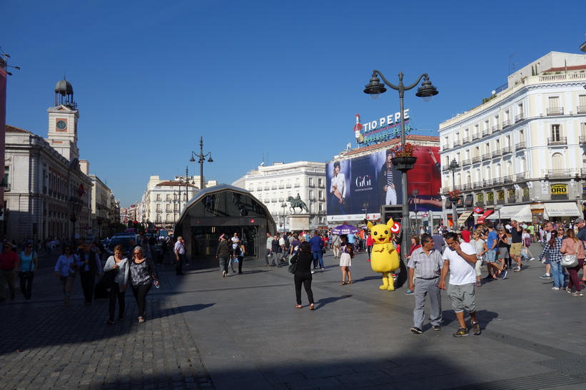 Plaza de la Puerta del Sol, Madrid.